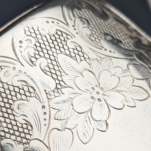 1900 British antique silver plate teapot John Henry Potter